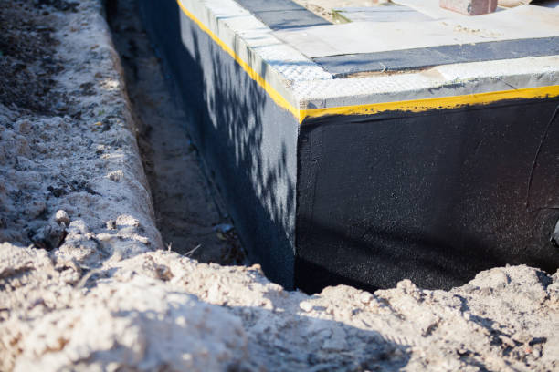 Residential Interior Drainage System installation at a Stevens Point, WI home by SJ Waterproofing Pros